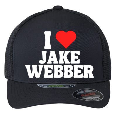 I Love Jake Webber I Heart Jake Webber Flexfit Unipanel Trucker Cap