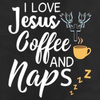 I Love Jesus Coffee And Naps Great Gift Beanie