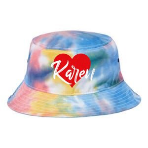 I Love Karen First Name Tie Dye Newport Bucket Hat