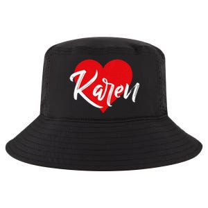 I Love Karen First Name Cool Comfort Performance Bucket Hat