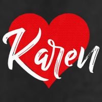 I Love Karen First Name Cool Comfort Performance Bucket Hat
