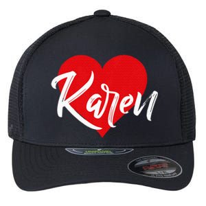 I Love Karen First Name Flexfit Unipanel Trucker Cap