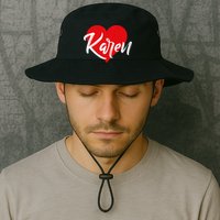 I Love Karen First Name Bucket Hat