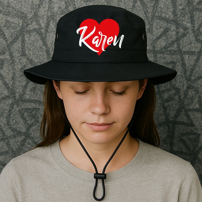 I Love Karen First Name Bucket Hat