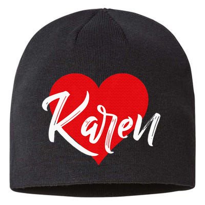 I Love Karen First Name Sustainable Beanie