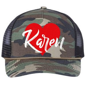 I Love Karen First Name Retro Rope Trucker Hat Cap