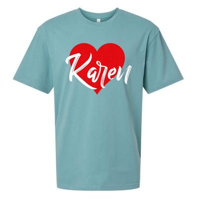 I Love Karen First Name Sueded Cloud Jersey T-Shirt