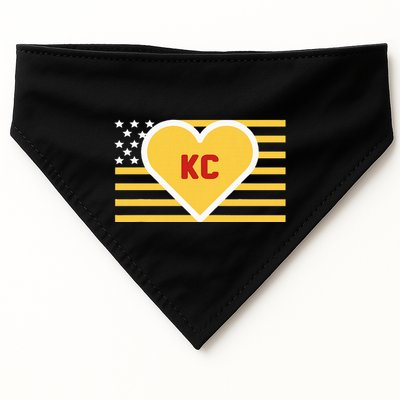 I Love Kansas City Kc USA-Made Doggie Bandana