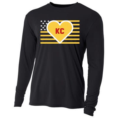 I Love Kansas City Kc Cooling Performance Long Sleeve Crew