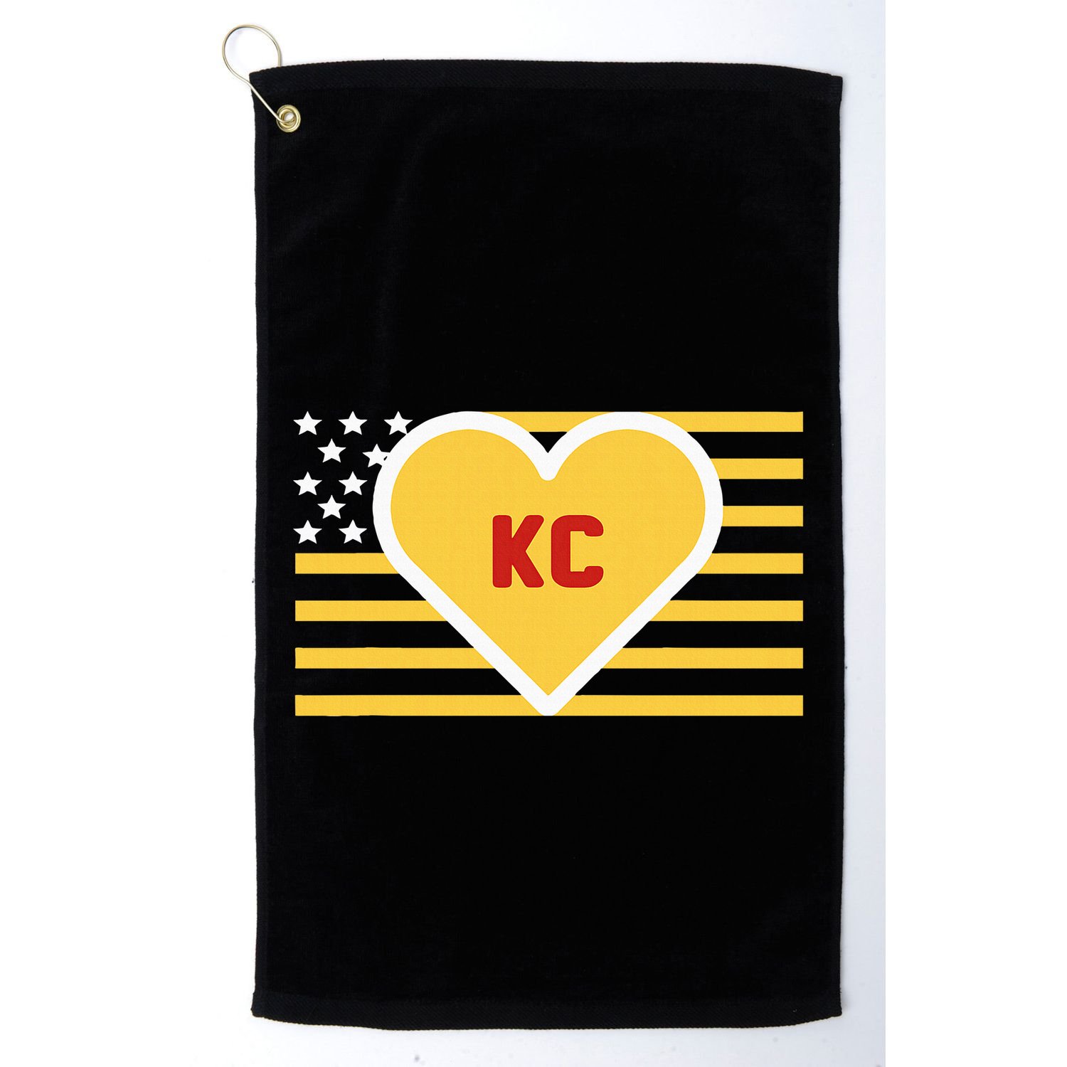 I Love Kansas City Kc Golf Towel