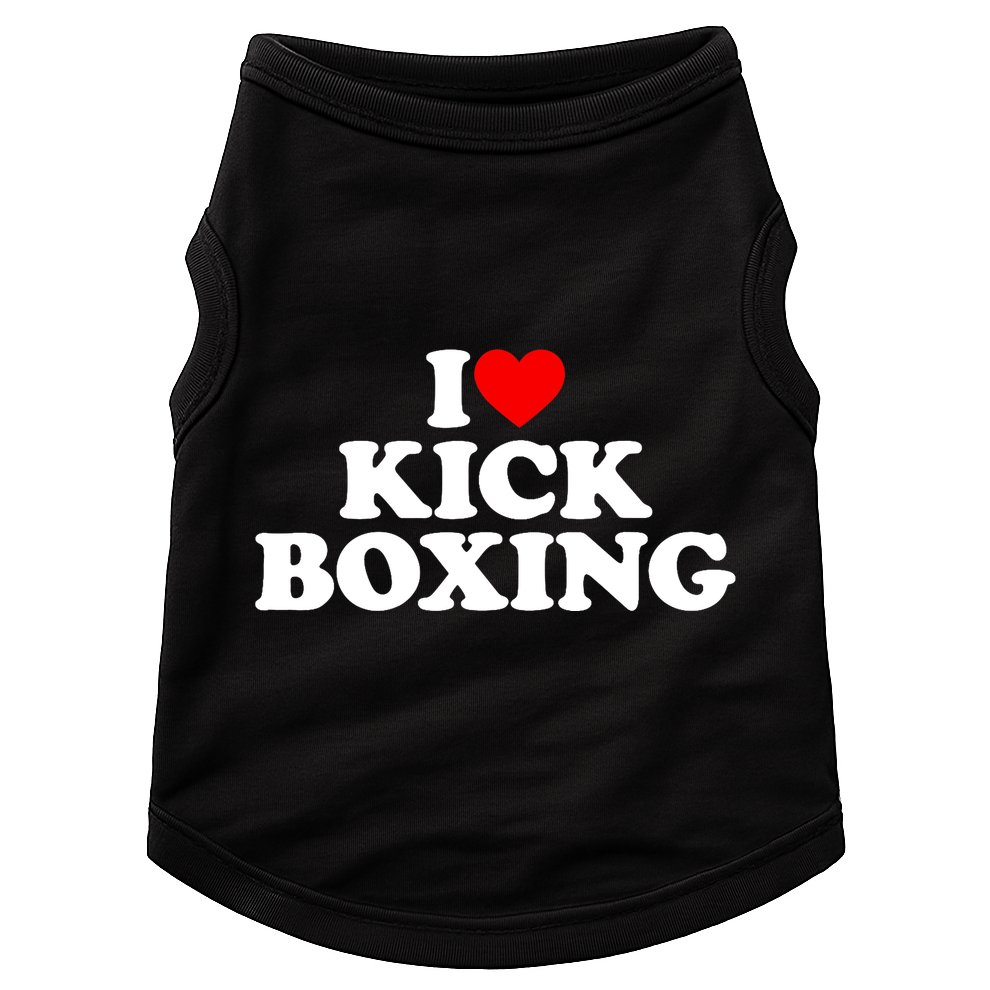 I Love Kickboxing Kickboxing Lover I Heart Kickboxing Doggie Tank