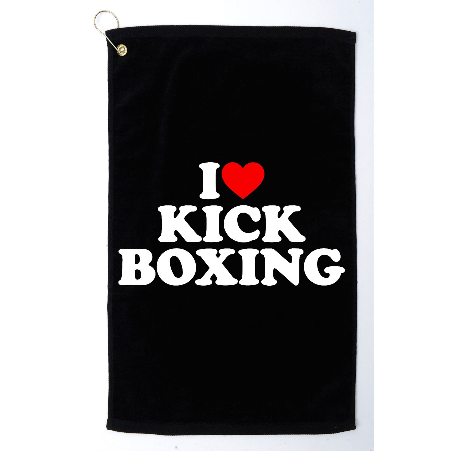 I Love Kickboxing Kickboxing Lover I Heart Kickboxing Golf Towel