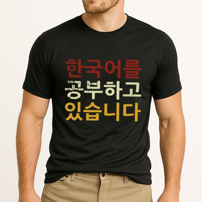 Im Learning Korean Language Hangul Funny Gift Cooling Performance Crew T-Shirt