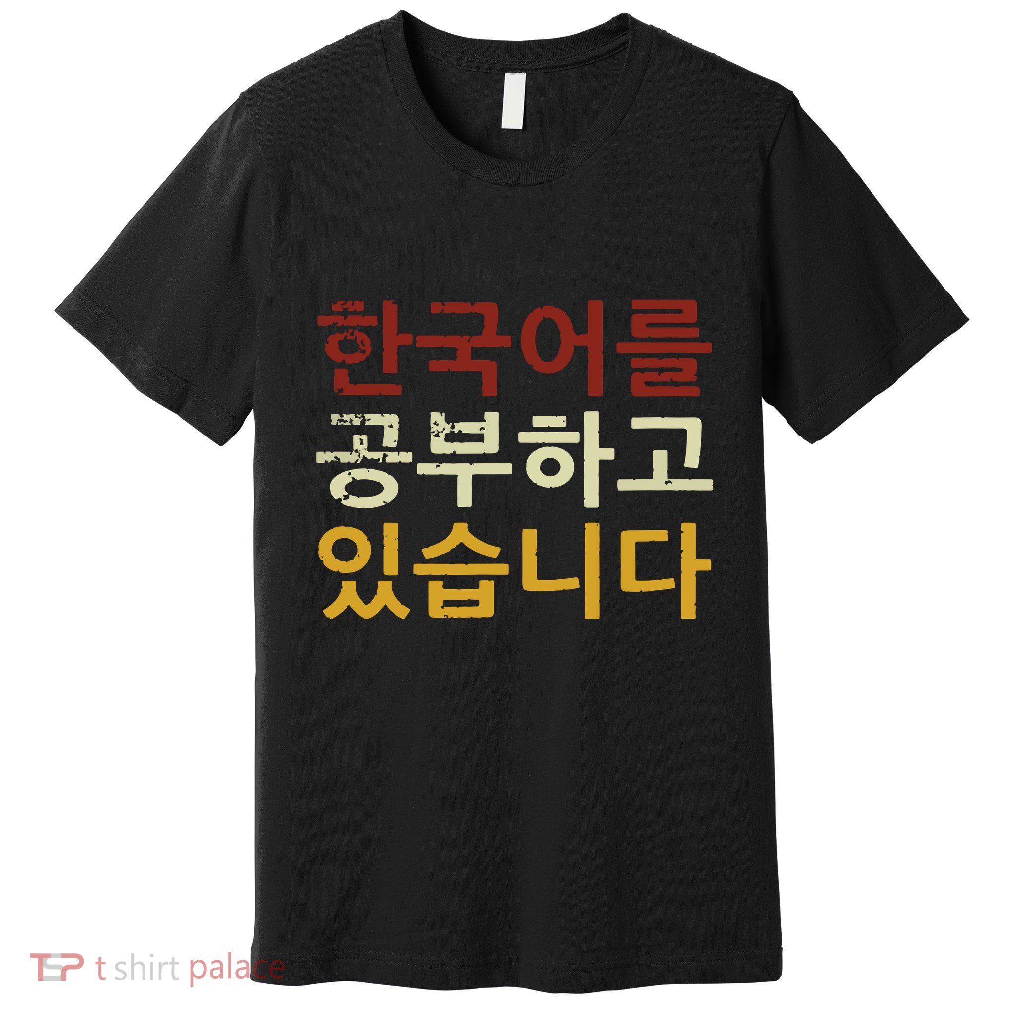 Im Learning Korean Language Hangul Funny Gift Premium T-Shirt