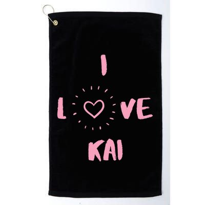 I Love Kai I Heart Kai Fun Kai Golf Towel