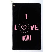 I Love Kai I Heart Kai Fun Kai Golf Towel