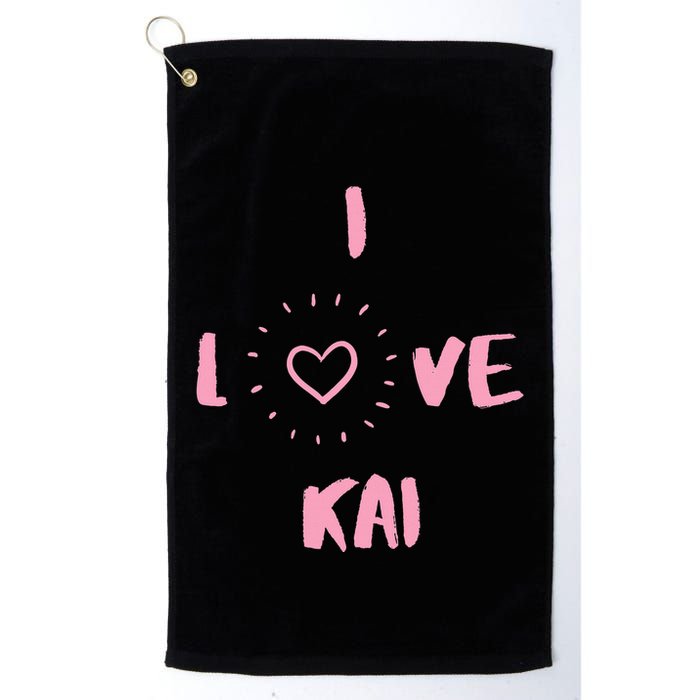 I Love Kai I Heart Kai Fun Kai Golf Towel