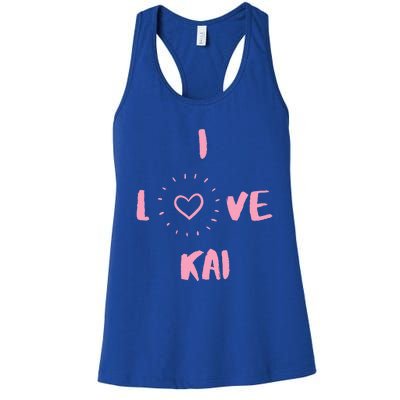 I Love Kai I Heart Kai Fun Kai Women's Racerback Tank