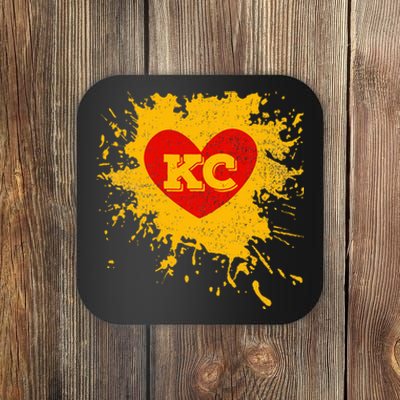 I Love Kc Heart Coaster