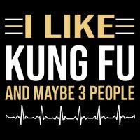 I Like Kung Fu And Maybe 3 People 7-Panel Snapback Hat