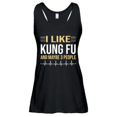 I Like Kung Fu And Maybe 3 People Ladies Essential Flowy Tank