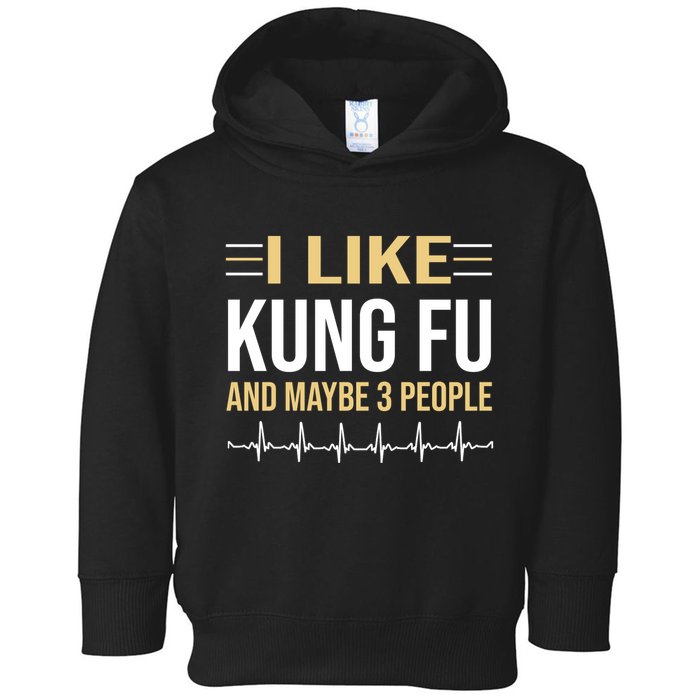 I Like Kung Fu And Maybe 3 People Toddler Hoodie