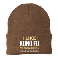 I Like Kung Fu And Maybe 3 People Knit Cap Winter Beanie