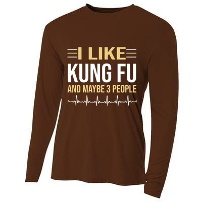 I Like Kung Fu And Maybe 3 People Cooling Performance Long Sleeve Crew