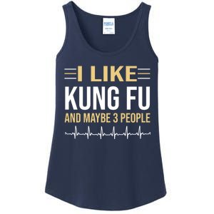 I Like Kung Fu And Maybe 3 People Ladies Essential Tank