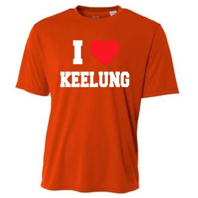 I Love Keelung Gift Cooling Performance Crew T-Shirt