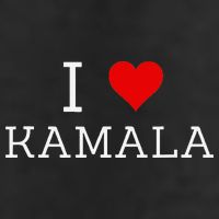 I Love Kamala Garment-Dyed Fleece Hoodie