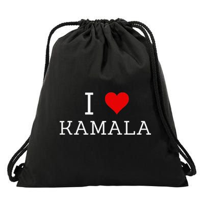 I Love Kamala Drawstring Bag