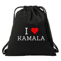 I Love Kamala Drawstring Bag