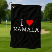 I Love Kamala Golf Towel