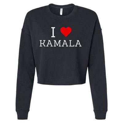I Love Kamala Cropped Pullover Crew