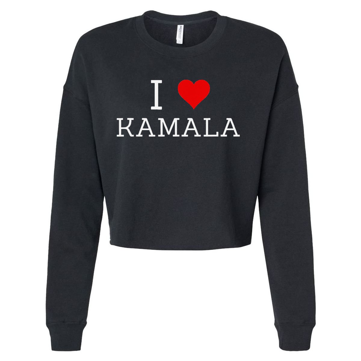 I Love Kamala Cropped Pullover Crew