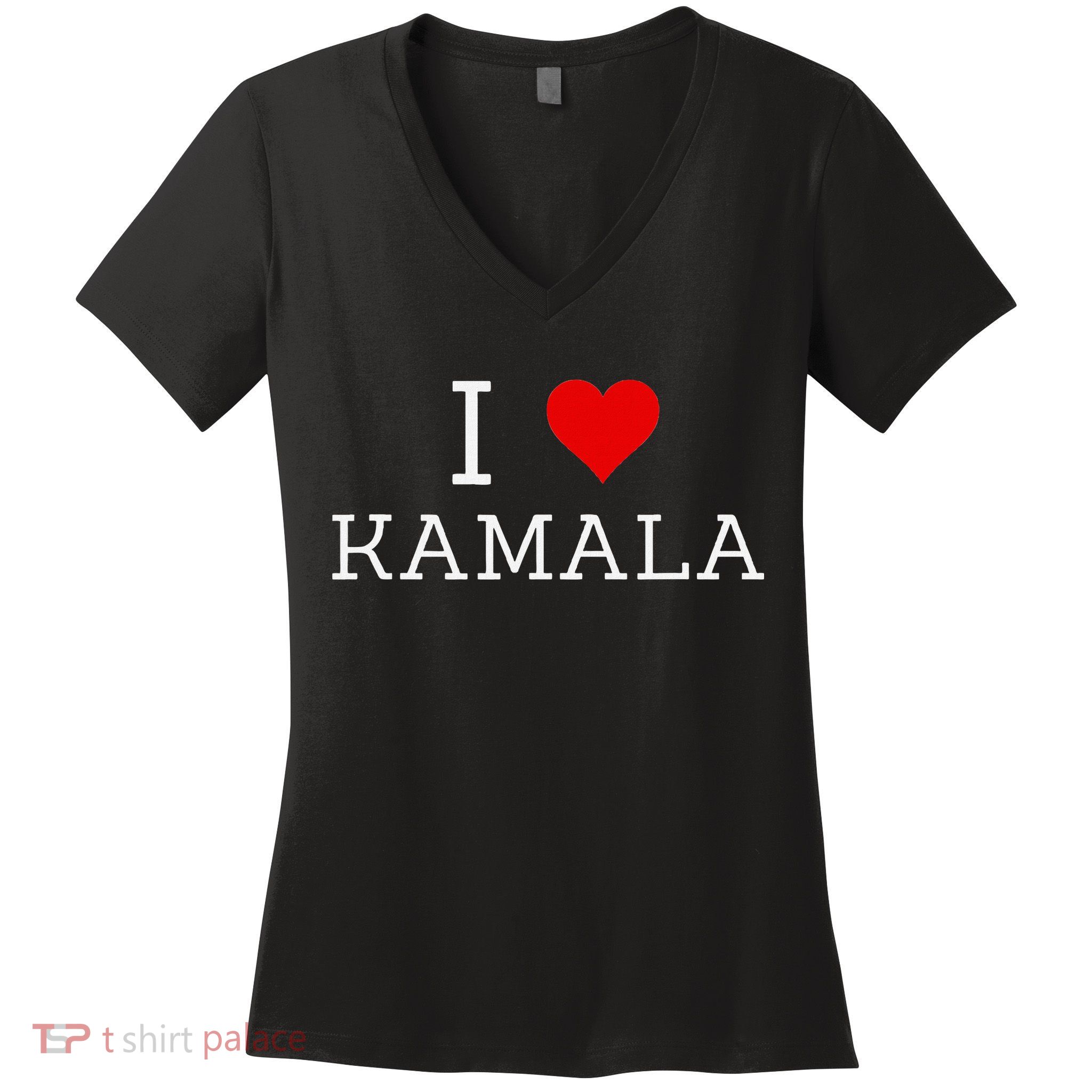 I Love Kamala Women's V-Neck T-Shirt