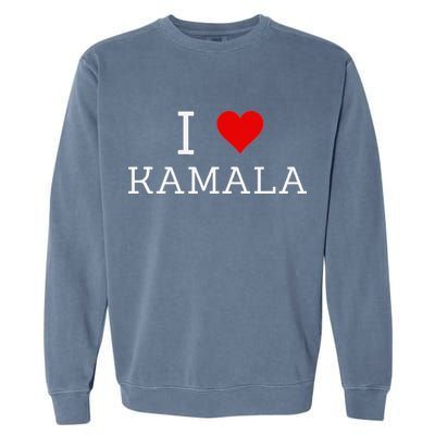 I Love Kamala Garment-Dyed Sweatshirt