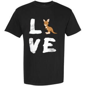 I Love Kangaroo Australia Pride Animal Gift Tee Garment-Dyed Heavyweight T-Shirt