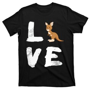 I Love Kangaroo Australia Pride Animal Gift Tee T-Shirt