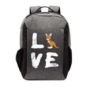 I Love Kangaroo Australia Pride Animal Gift Tee Vector Backpack