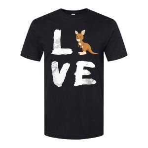 I Love Kangaroo Australia Pride Animal Gift Tee Softstyle CVC T-Shirt