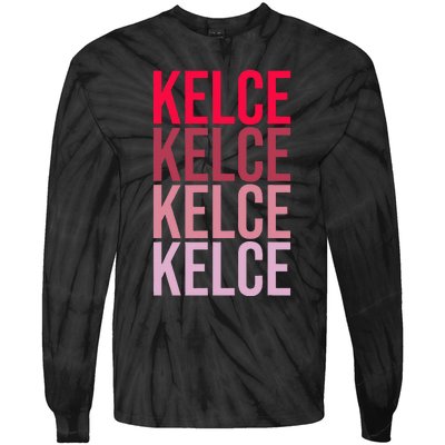 I Love K.E.L.C.E First Name K.E.L.C.E Tie-Dye Long Sleeve Shirt