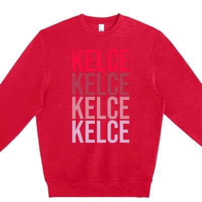 I Love K.E.L.C.E First Name K.E.L.C.E Premium Crewneck Sweatshirt