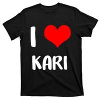 I Love Kari Valentine Sorry Ladies Guys Heart Belongs T-Shirt