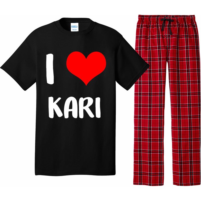 I Love Kari Valentine Sorry Ladies Guys Heart Belongs Pajama Set