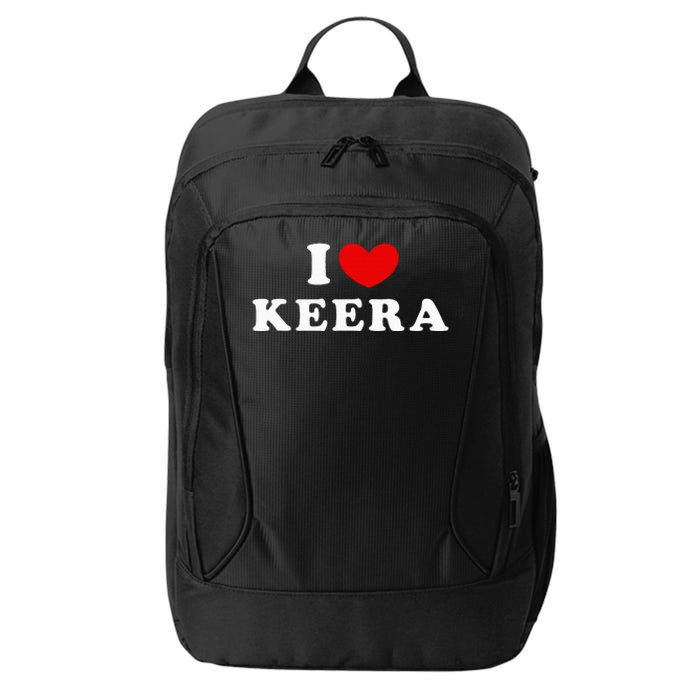 I Love Keera I Heart Keera City Backpack