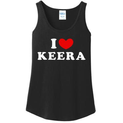 I Love Keera I Heart Keera Ladies Essential Tank