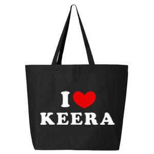 I Love Keera I Heart Keera 25L Jumbo Tote