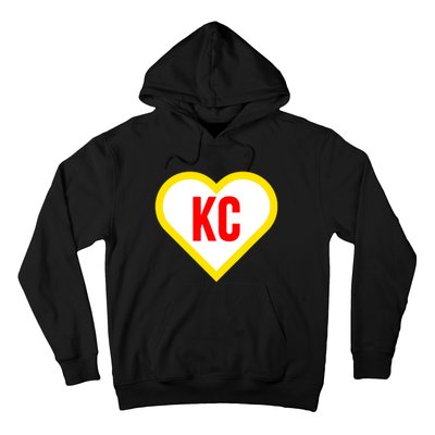 I Love Kansas City Kc Football Heart Hoodie